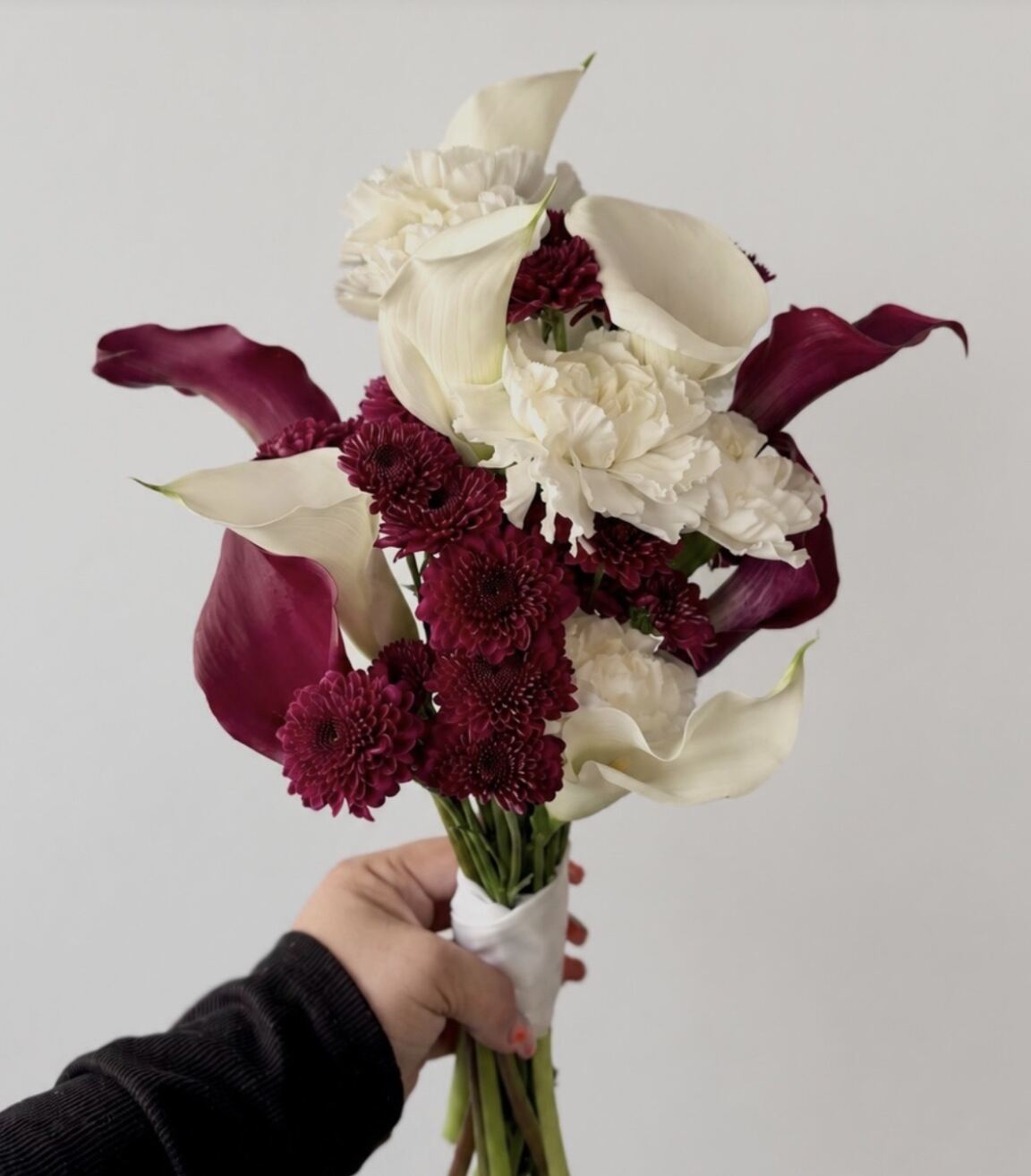 Candela Flower Co. red rose and gerbera bouquet
